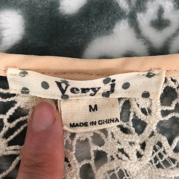 Crochet Peach Sundress by Very J Size M - Picture 6 of 15